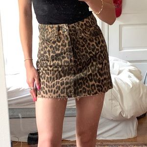 COPY - Zara cheetah print mini skirt